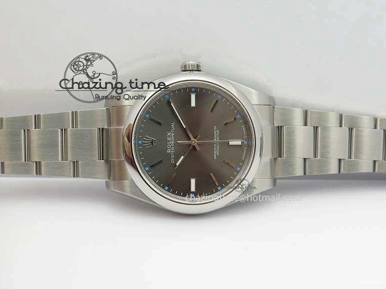 Perpetual 39mm Oyster Bracelet 114300 1:1 SS Best SA3132 Gray JF On Edition Dial 0306